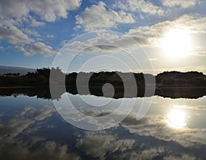 Beautiful sunrise, Maspalomas, Gran Canaria photo