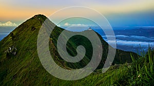 Beautiful Sunrise of Mount Andong, Magelang, Central Java