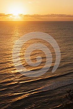 Beautiful sunrise over the sea in Australia