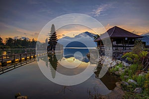 Sunrise at Jati Temple Batur Kintamani Bali