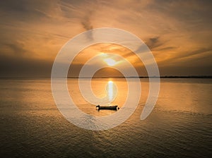 A beautiful Sunset at Armona Island, Olhao,  Portugal