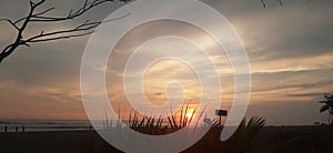 Beautiful sunset on Beach