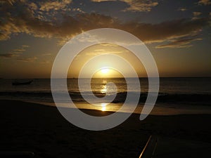 Beautiful sunset, beach, Juan Griego, Isla Margarita, Venezuela