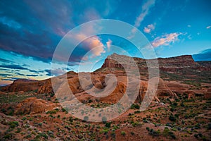 Beautiful Sunset at Cave Point, Grand Staircase - Escalante Nat