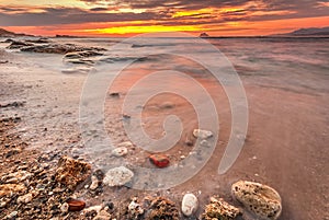 Beautiful Sunset at the Coastline