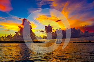 beautiful sunset in Key West