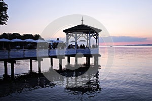 Beautiful Sunset at Lake Constance