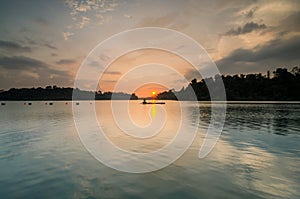 Beautiful sunset at MacRitchie Reservoir