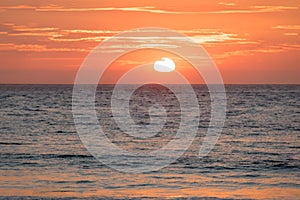 Beautiful sunset in Mancora Beach - Mancora, Peru