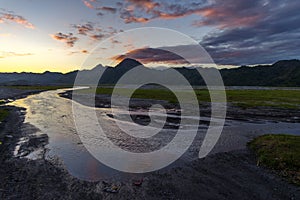 Beautiful sunset at Mountain Pinatubo , Capas photo