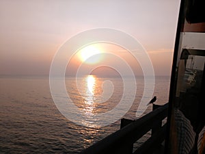 Beautiful sunset at mumbai..captured from the bus