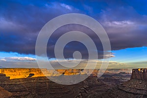 Beautiful Sunset near the Marlboro Point Canyonlands Utah