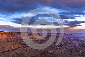 Beautiful Sunset near the Marlboro Point Canyonlands Utah