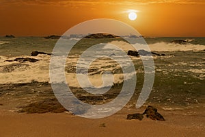 beautiful sunset over the ocean