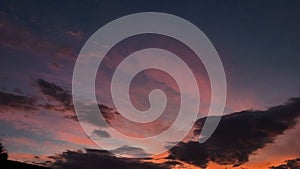 Beautiful sunset and red sky again