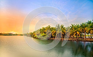 Sunset at Pondicherry. photo