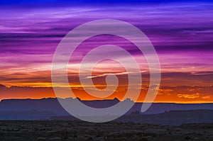 Beautiful Sunset Sky in Needles District