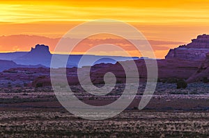 Beautiful Sunset Sky in Needles District