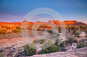 Beautiful Sunset Sky in Needles District