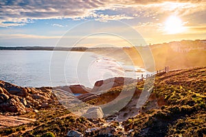 Beautiful sunset view at Port Elliot, South Australia