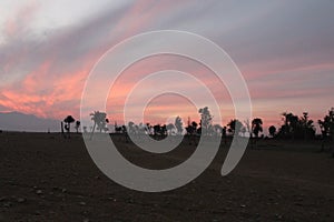 Beautiful sunset view at Purthu Beach, Basohli, also called as Mini Goa