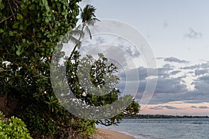 Beautiful sunset vista at Kaanapali Beach, Maui