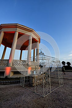 The beautiful sunsets and color contrasts of the famous Terrazza Mascagni in Livorno