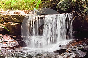 Beautiful Suoi Tranh waterfall in Phu Quoc, Vietnam