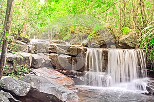 Beautiful Suoi Tranh waterfall in Phu Quoc, Vietnam photo