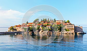 Beautiful Sveti Stefan island near Budva, Montenegro