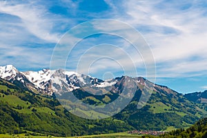 Beautiful Swiss Alps landscape. Switzerland, Europe