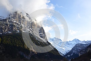 Beautiful Swiss mountains of Lauterbrunnen