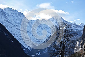 Beautiful Swiss mountains of Lauterbrunnen