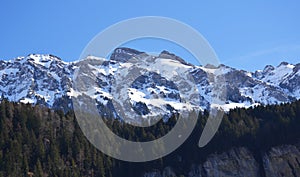 Beautiful Swiss mountains of Lauterbrunnen