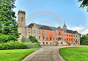 Beautiful Sychrov castle in Czech republic
