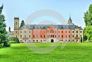 Beautiful Sychrov castle in Czech republic