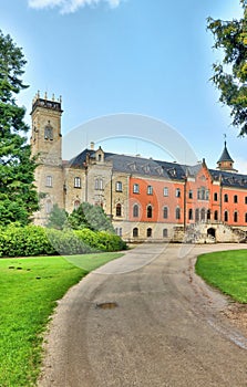 Beautiful Sychrov castle in Czech republice