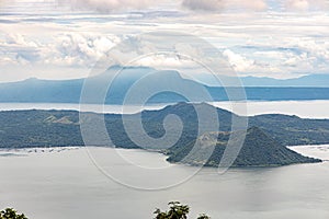 Beautiful Taal lake view from Tagaytay