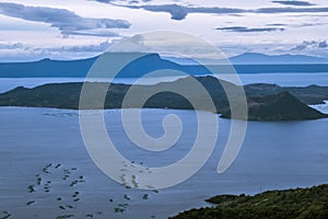 Beautiful Taal Volcano and Lake in Tagaytay, Philippines photo