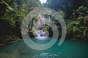 Taeno Waterfall in Talaga Pange Village, Ambon, Maluku photo