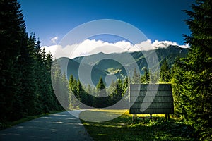 A beautiful Tatry mountain landscape