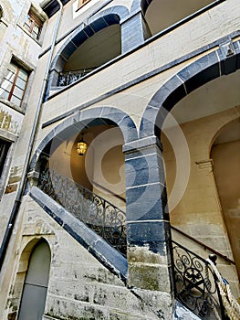 Beautiful Tavel house, the oldest residential house in Geneva.