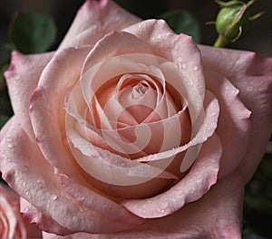 Beautiful Tea Rose close-up