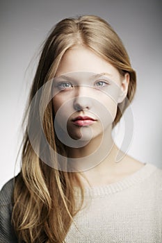 Beautiful teen girl portrait