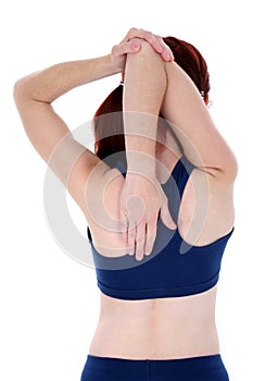 Beautiful Teenage Girl Demonstrating Stretch