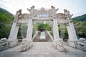 Beautiful temple around Dinghu Mountain National Nature Reserve