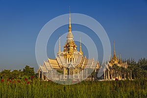 The beautiful temple at Wat Luang Phor Tor in Korat,Nakhonratchasima province