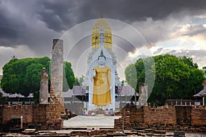 Beautiful temple of Wat Phra Si Rattana Mahathat, Phitsanulok, Thailand