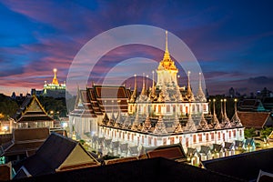 Beautiful temple Wat Ratchanadda in Bangkok, Thailand