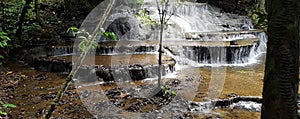 beautiful terraced waterfall, one and only